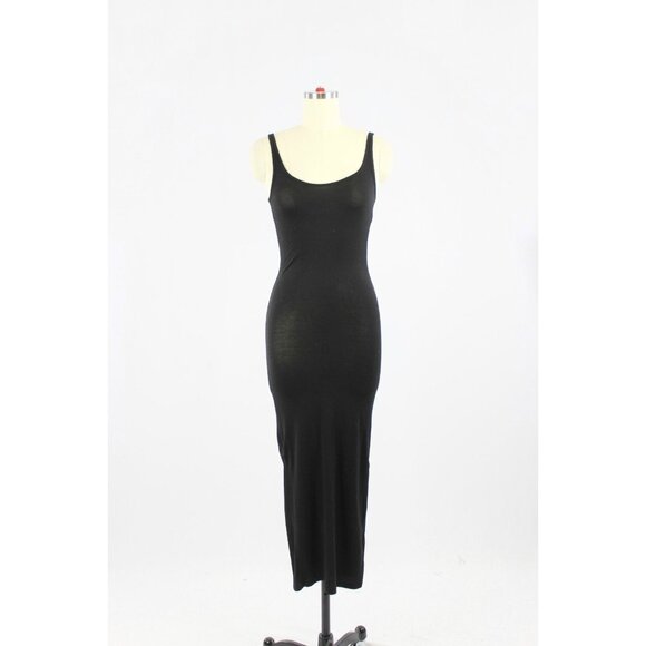 Aritzia GROUP BY BABATON Freddie Black Jersey Maxi Bodycon Tank Dress, Size XS - Picture 1 of 10